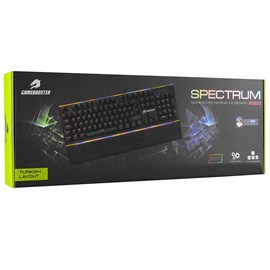 GameBooster G906B Spectrum Rainbow Aydınlatmalı Bileklikli Mekanik Oyun Klavyesi