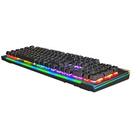 GameBooster G906B Spectrum Rainbow Aydınlatmalı Bileklikli Mekanik Oyun Klavyesi