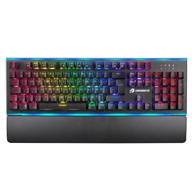 GameBooster G906B Spectrum Rainbow Aydınlatmalı Bileklikli Mekanik Oyun Klavyesi