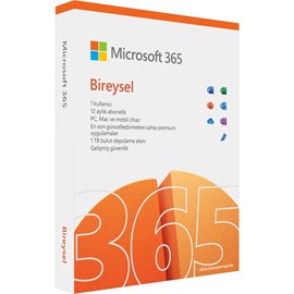 Microsoft 365 Bireysel Türkçe Kutu 1 Yıl QQ2-01451