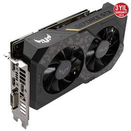 Asus TUF Gaming GeForce GTX 1660 Ti EVO OC TUF-GTX1660TI-O6G-EVO-GAMING 6GB GDDR6 192Bit DX12 Gaming Ekran Kartı