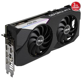 Asus NVIDIA GeForce RTX 3070 Dual V2 LHR DUAL-RTX3070-8G-V2 8 GB GDDR6 256 Bit Ekran Kartı