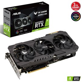 Asus TUF Gaming GeForce RTX 3080 V2 OC TUF-RTX3080-O10G-V2-GAMING 10GB GDDR6X 320Bit DX12 Ekran Kartı