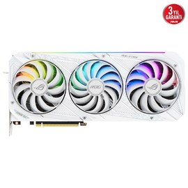 Asus ROG Strix GeForce RTX 3080 V2 White OC ROG-STRIX-RTX3080-O10G-WHITE-V2 10GB GDDR6X 320Bit DX12 Gaming Ekran Kartı