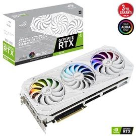 Asus ROG-STRIX-RTX3070-8G-WHITE-V2 RTX 3070 White Edition V2 LHR 8GB DDR6 256 Bit Ekran Kartı