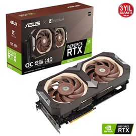 Asus GeForce RTX 3070 Noctua OC RTX3070-O8G-NOCTUA 8GB GDDR6 256Bit DX12 Ekran Kartı