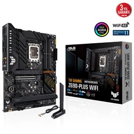 Asus TUF Gaming Z690-Plus WIFI Intel Z690 6000 MHz (OC) DDR5 Soket 1700 ATX Anakart