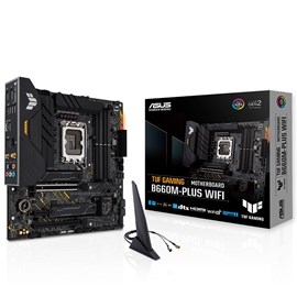Asus TUF Gaming B660M-Plus WIFI Intel B660 6000 MHz (OC) DDR5 Soket 1700 mATX Anakart