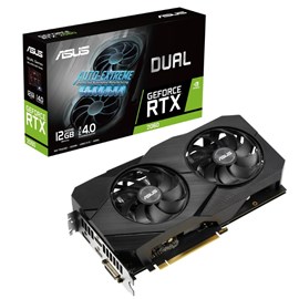 Asus Dual GeForce RTX 2060 EVO DUAL-RTX2060-12G-EVO 12GB GDDR6 192Bit DX12 Ekran Kartı