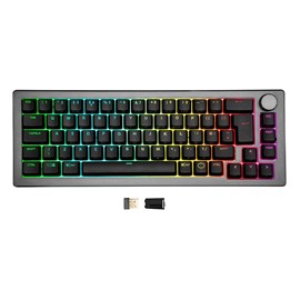 Cooler Master CK721 RGB Red Switch Türkçe bluetooth Kablosuz Gri Mekanik Oyuncu Klavyesi CK-721-GKTR1-TU