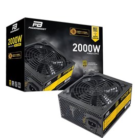 PowerBoost 2000W 80+ GOLD 14cm Aktif PFC Fanlı Mining ATX PSU