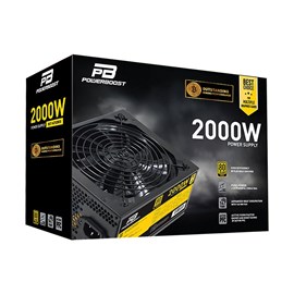 PowerBoost 2000W 80+ GOLD 14cm Aktif PFC Fanlı Mining ATX PSU