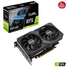 Asus NVIDIA GeForce RTX 3060 Dual V2 DUAL-RTX3060-12G-V2 12 GDDR6 192 Bit Ekran Kartı