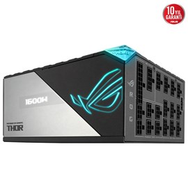 ASUS ROG-THOR-1600T TITANIUM 1600W MODÜLER GÜÇ KAYNAĞI JAPON KAPASİTÖRLER AURA SYNC VE OLED EKRAN PCIe 5.0 10 YIL GARANTI