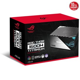 ASUS ROG-THOR-1600T TITANIUM 1600W MODÜLER GÜÇ KAYNAĞI JAPON KAPASİTÖRLER AURA SYNC VE OLED EKRAN PCIe 5.0 10 YIL GARANTI