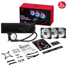 ASUS ROG RYUO III 360 ARGB ANIME MATRIX LED EKRAN ADRESLENEBİLİR RGB 120MM FAN ROG ARGB CPU SOĞUTUCUSU