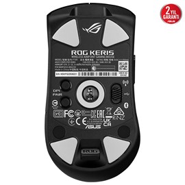 ASUS ROG KERIS WIRELESS AIMPOINT 2.4GHz BLUETOOTH 36000 DPI SENSÖR 5 FARKLI PROG. TUŞ DEĞİŞTİRİLEBİLİR SWITCH OYUNCU MOUSE