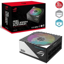ASUS ROG LOKI SFX-L 1000P PLATINUM  ATX 3.0 UYUMLU 1000W 120MM PWM ARGB FAN  10 YIL GARANTI