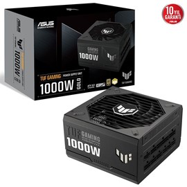 ASUS TUF GAMING-1000G 80+ GOLD 1000W MODÜLER ATX 3.0 UYUMLU 10 YIL GARANTİ