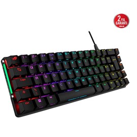 ASUS ROG FALCHION ACE % 65 KOMPAKT ROG NX MEKANİK SWITCH PBT TUŞLAR INTERAKTIF DOKUNMATİK PANEL DUAL TYPE-C PORT KABLOLU Gaming Klavye