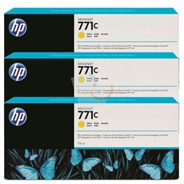 HP B6Y34A 771C 3 Lü Paket 775-ml Sarı Kartuş Designjet Z6200 Foto Serisi