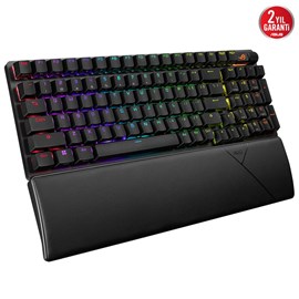 ASUS ROG STRIX SCOPE II 96 Wireless Q TR Oyuncu Klavyesi 3 Farklı Bağlantı (2.4GHz RF, BT, Kablolu) ROG NX SNOW Mekanik ABS Switch AURA SYNC RGB