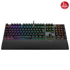 ASUS ROG STRIX SCOPE II TÜKÇE TUŞ DİZİLİMİ ROG NX SNOW MEKANİK SWITCH AURA SYNC RGB VE BİLEK DESTEĞİ