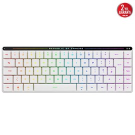 ASUS ROG FALCHION RX RED WL/LP/PBT/UK WIRELESS LOW PROFILE AURA SYNC İNGİLİZCE OYUNCU KLAVYESİ