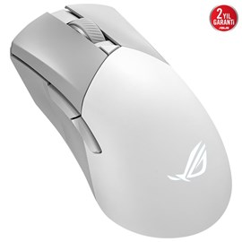 ASUS ROG GLADIUS III WIRELESS AIMPOINT 2.4GHz, BLUETOOTH, 36000 DPI SENSÖR 6 FARKLI PROGR. TUŞ OYUNCU MOUSE BEYAZ V2