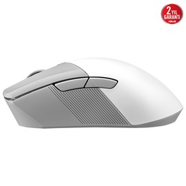 ASUS ROG GLADIUS III WIRELESS AIMPOINT 2.4GHz, BLUETOOTH, 36000 DPI SENSÖR 6 FARKLI PROGR. TUŞ OYUNCU MOUSE BEYAZ V2