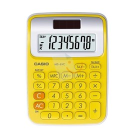 Casio MS-6VC-YW Sarı 8 Hane Mini Masaüstü Hesap Makinesi