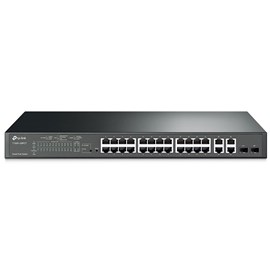 TP-LINK T1500-28PCT (TL-SL2428P) 24 Port 10/100Mbps 4-Port Gigabit Smart PoE+ Switch