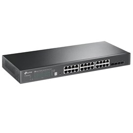 TP-LINK T1700G-28TQ JetStream 24-Port Gigabit Stackable Smart Switch (4 10GE SFP+ Slotlu)