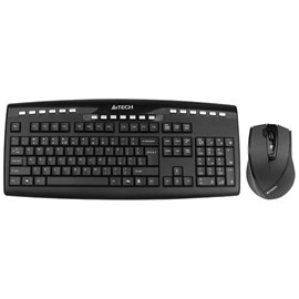 A4 Tech 9200F Kablosuz Q TR Klavye V-Track Optik 2.0 Mouse Set