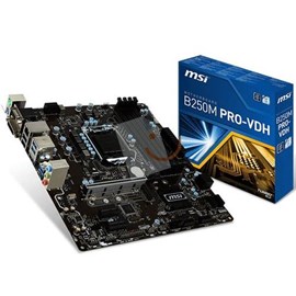 MSI B250M PRO-VDH DDR4 M.2 HDMI DVI 16x Lga1151 mATX