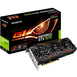 Gigabyte GV-N1070G1 GAMING-8GD GeForce GTX 1070 G1 Gaming 8GB GDDR5 256Bit 16x