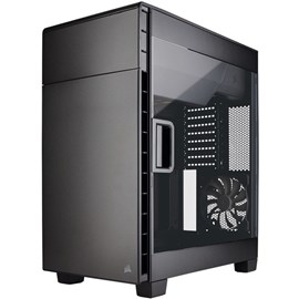 Corsair CC-9011079-WW Clear 600C Pencereli Full-Tower PSUsuz Ters ATX Siyah Kasa