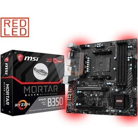 MSI B350M MORTAR DDR4 M.2 HDMI DVI DP Led 16x Ryzen AM4 mATX