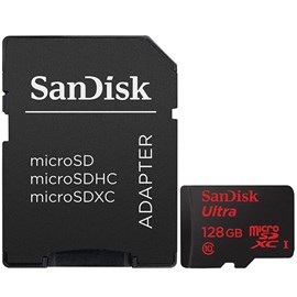 SanDisk SDSQUNC-128G-GN6MA Ultra 128GB microSDXC UHS-I C10 80MB Bellek Kartı