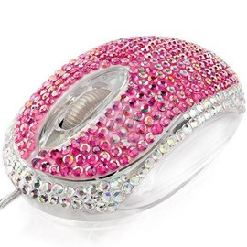 Trust 20185 Bling-Bling Pembe Gümüş Usb Mouse