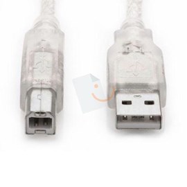 S-Link SL-U2005 USB 2.0 Şeffaf Yazıcı Kablosu 5 Metre