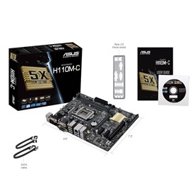 Asus H110M-C DDR4 DVI D-Sub 16x Lga1151 uAtx