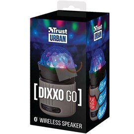 Trust 21345 Dixxo Go Kablosuz Bluetooth Gri Hoparlör - Parti Işığı