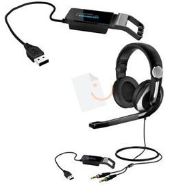 Sennheiser PC 333D USB Mikrofonlu Ses Kartlı Kulaküstü Gaming Kulaklık (Siyah)