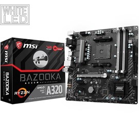 MSI A320M BAZOOKA DDR4 M.2 DVI HDMI 16x AM4 mATX