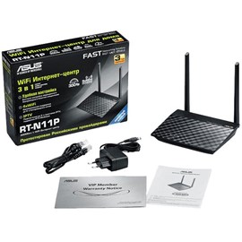 Asus RT-N11P Geniş Alanlar için 3-in-1 Router Access Point Range Extender