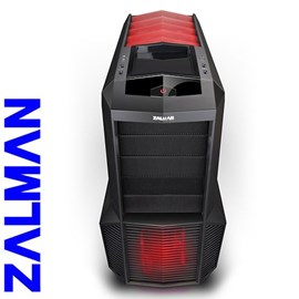 Zalman Z11 Plus HF1 Mid Tower 5x Red Fanlı PSUsuz Atx Siyah Kasa