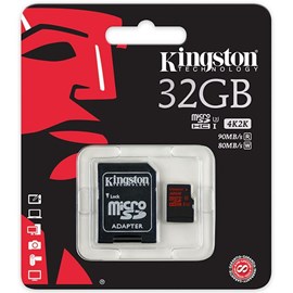 Kingston SDCA3/32GB microSDHC 32GB UHS-I U3 Bellek Kartı 90MB