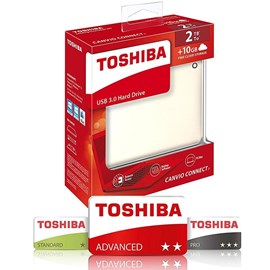 Toshiba HDTC820EC3CA Canvio Connect II Satin Gold 2TB 2.5 Usb 3.0/2.0 Disk