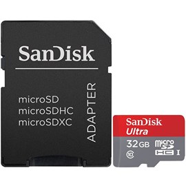 SanDisk SDSQUNC-032G-GN6MA Ultra 32GB microSDHC UHS-I C10 80MB Bellek Kartı